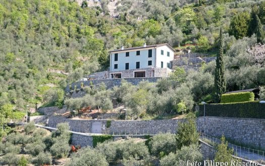 Villa con piscina e giardini vista golfo